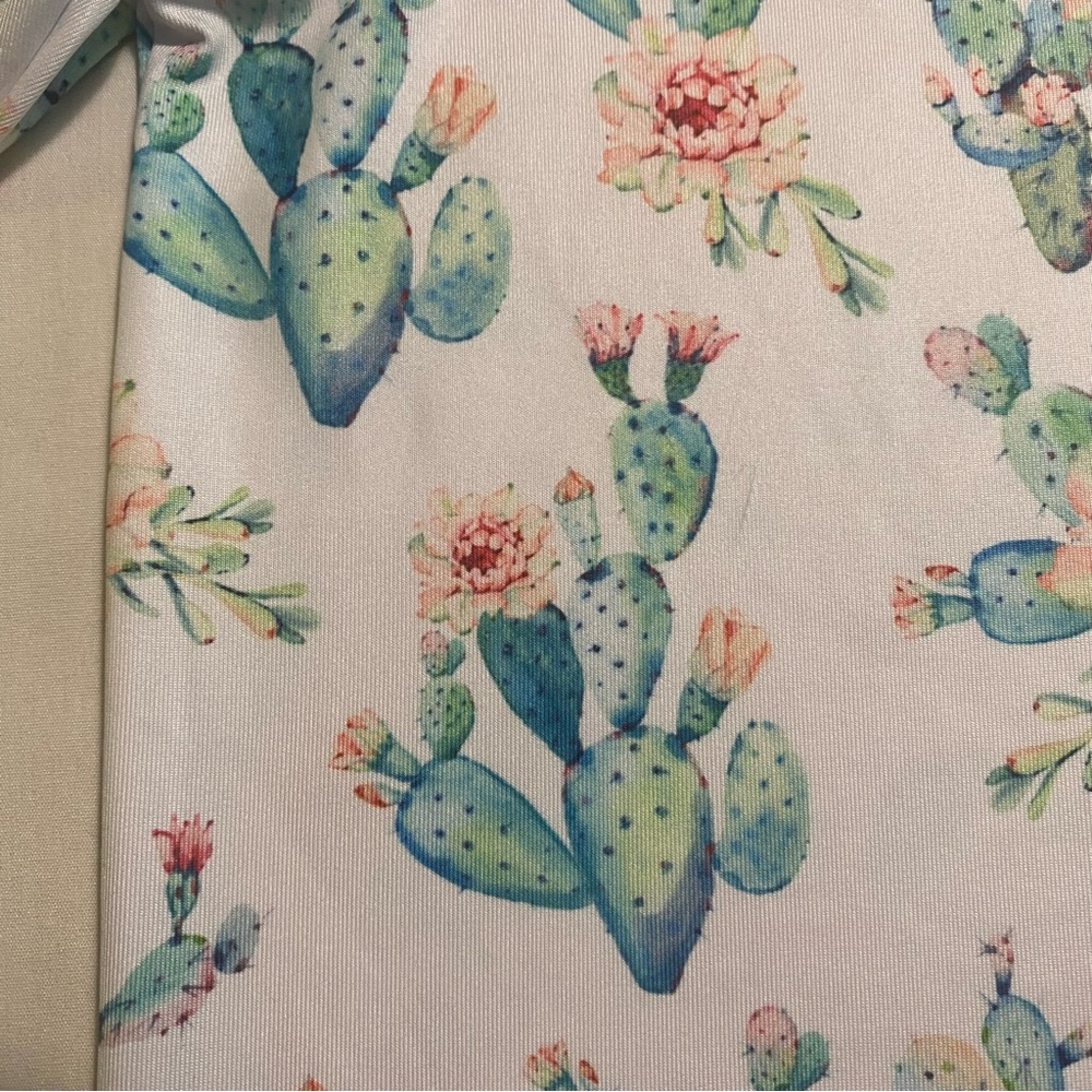 Bad Birdie Floral Cactus Polo Mens L Golf Performance Stretch - Picture 12 of 14